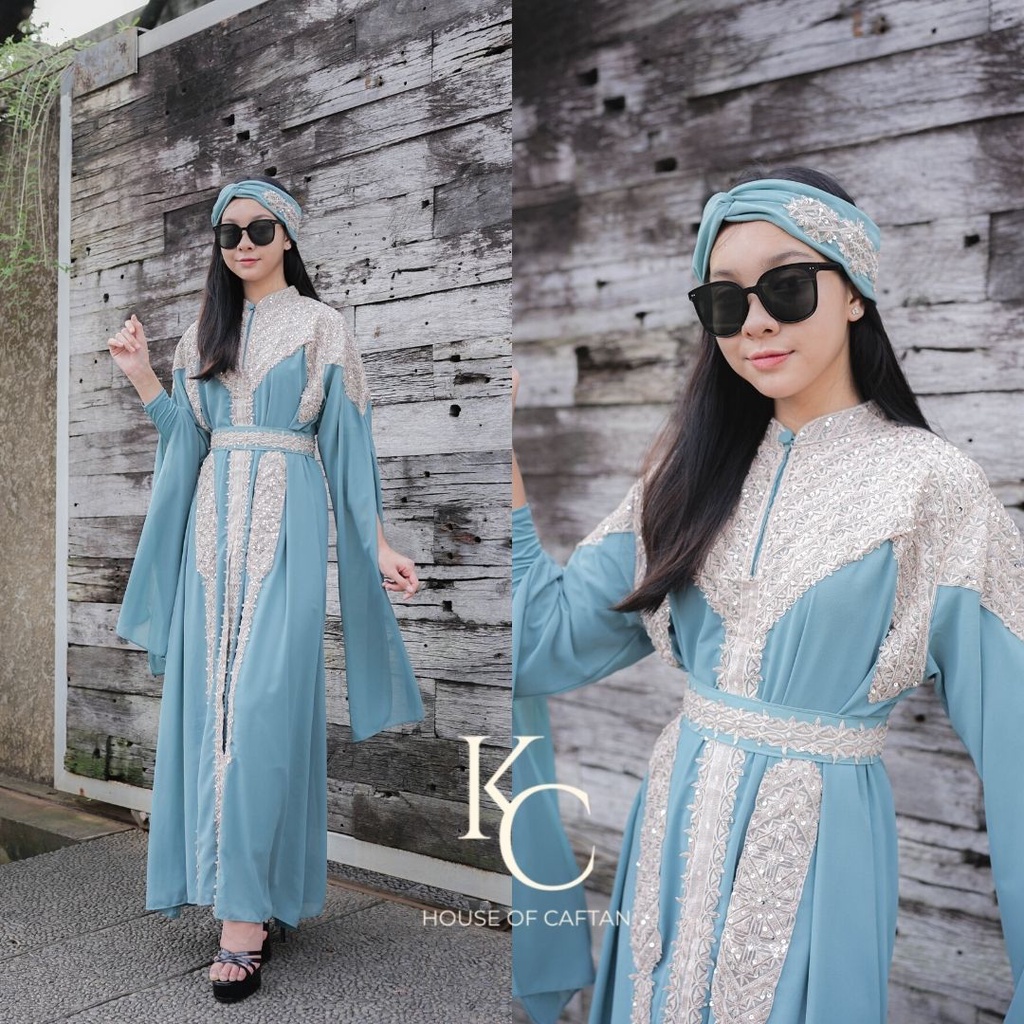 Jual Kcj Kaftan Meera Free Inner Gamis Shopee Indonesia