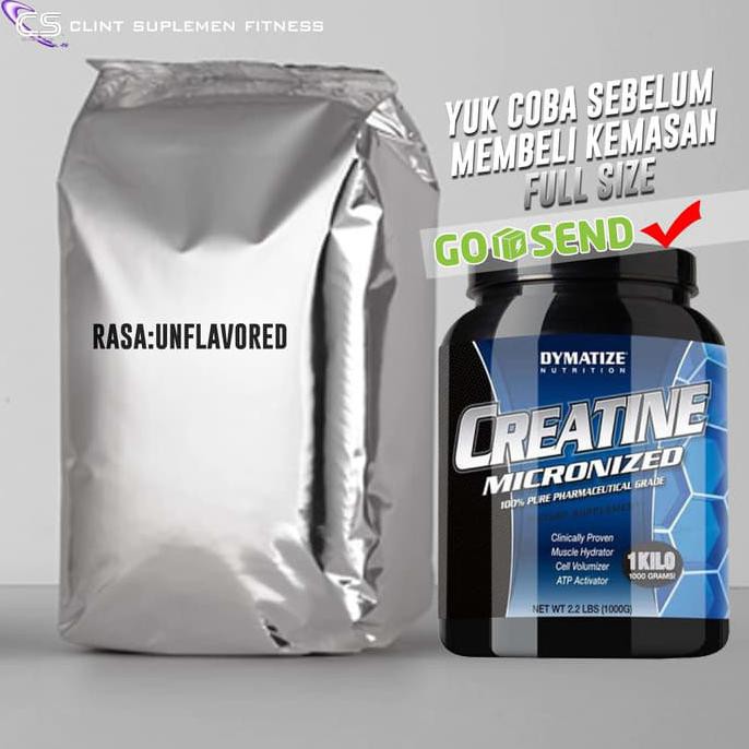 Jual Dymatize Creatine Monohydrate Micronized 100 Gr Ecer Free Toples