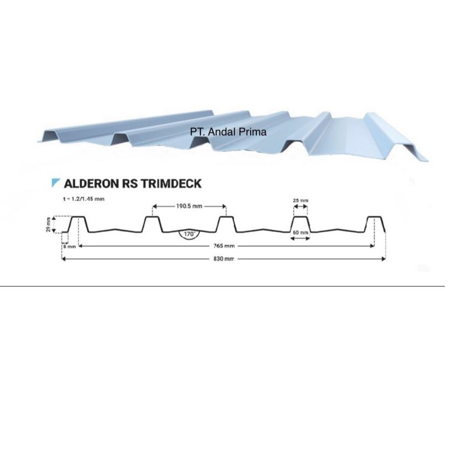 Jual Langsung Atc Atap Alderon Rs Type Trimdeck Trimdek Alderon Single Wall Corrugated