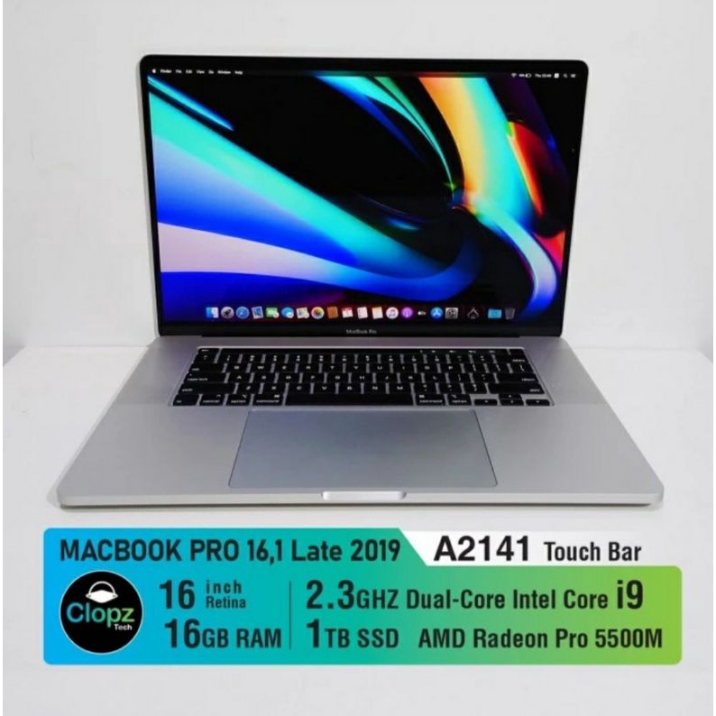 MacBookPro 16インチ2019 i9 64GB 2TB CTOモデル