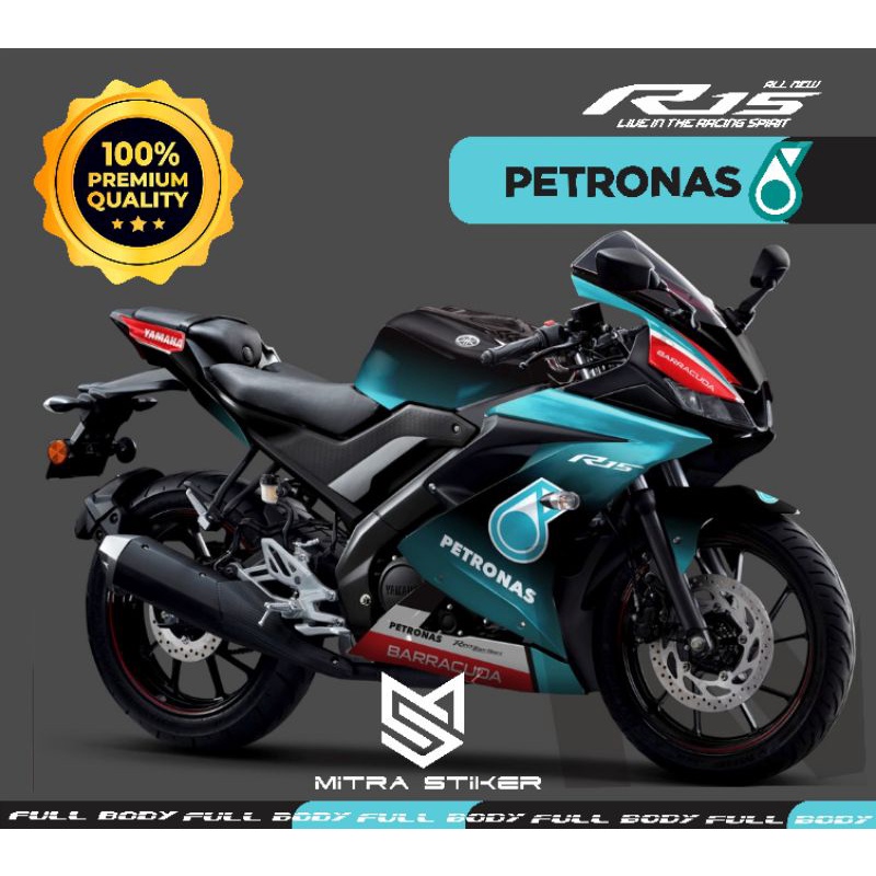 Jual Decal Motor Yamaha R15 v3 PETRONAS Full body Shopee Indonesia