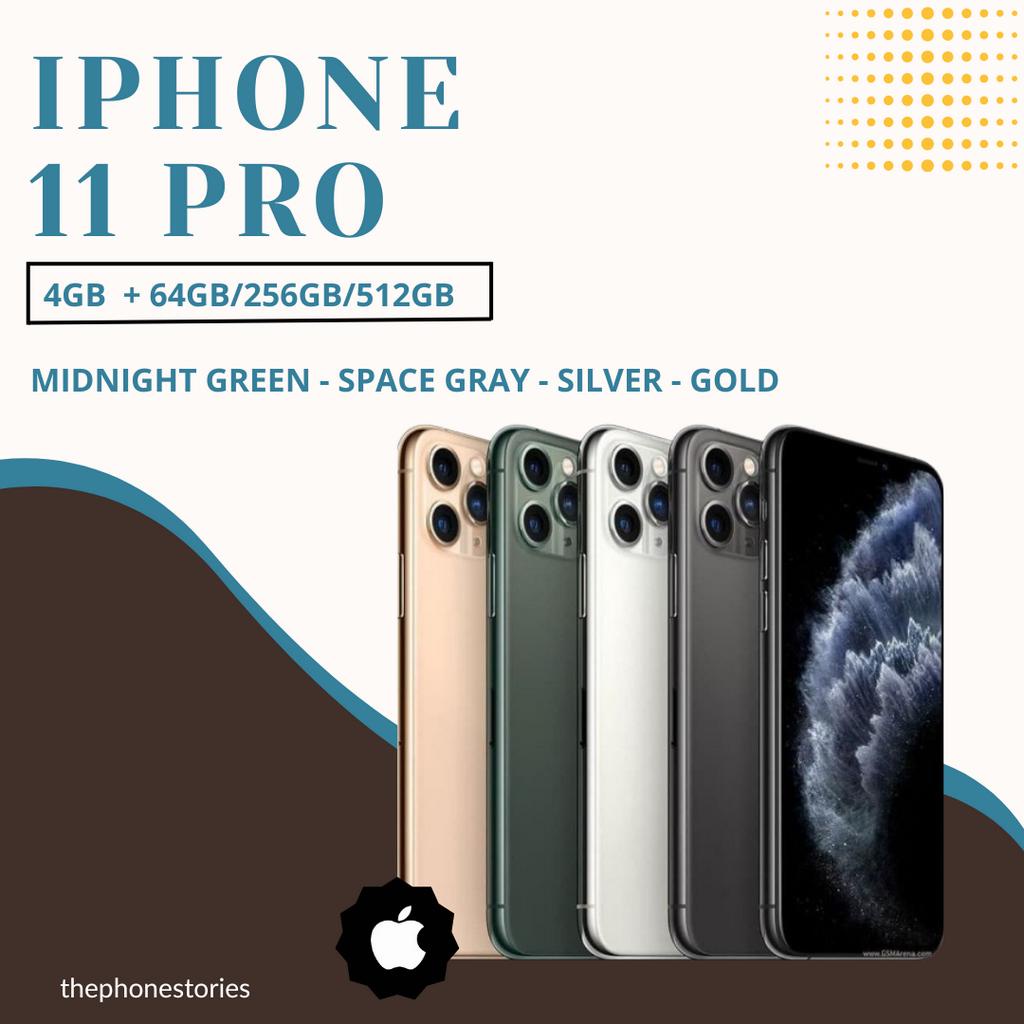 Jual Iphone 11 Pro 64GB 256GB SECOND BEKAS ORIGINAL FULLSET | Shopee ...