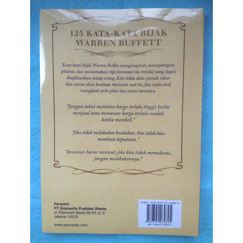 125 kata kata bijak warren buffet