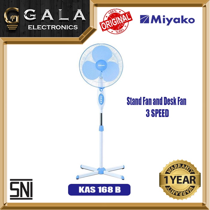 Jual KIPAS ANGIN MIYAKO KAS 1618 B (STAND FAN) | Shopee Indonesia