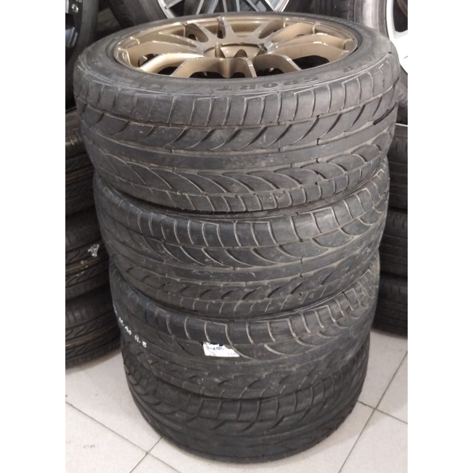 Jual Velg Mobil Bekas Murah RAYS R17 Pcd 4X100 4X114,3 BRONZE + Ban ...