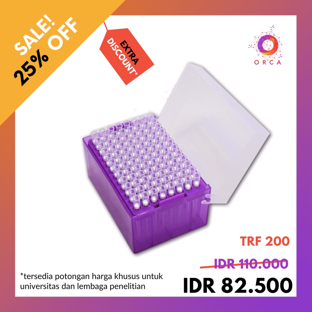 Jual Micropipette Filtered Tips 200 ul Box - Pipette Pipet Filter Tips ...
