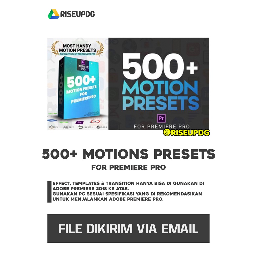 Jual 500+ Motions Presets For Premiere Pro | Shopee Indonesia