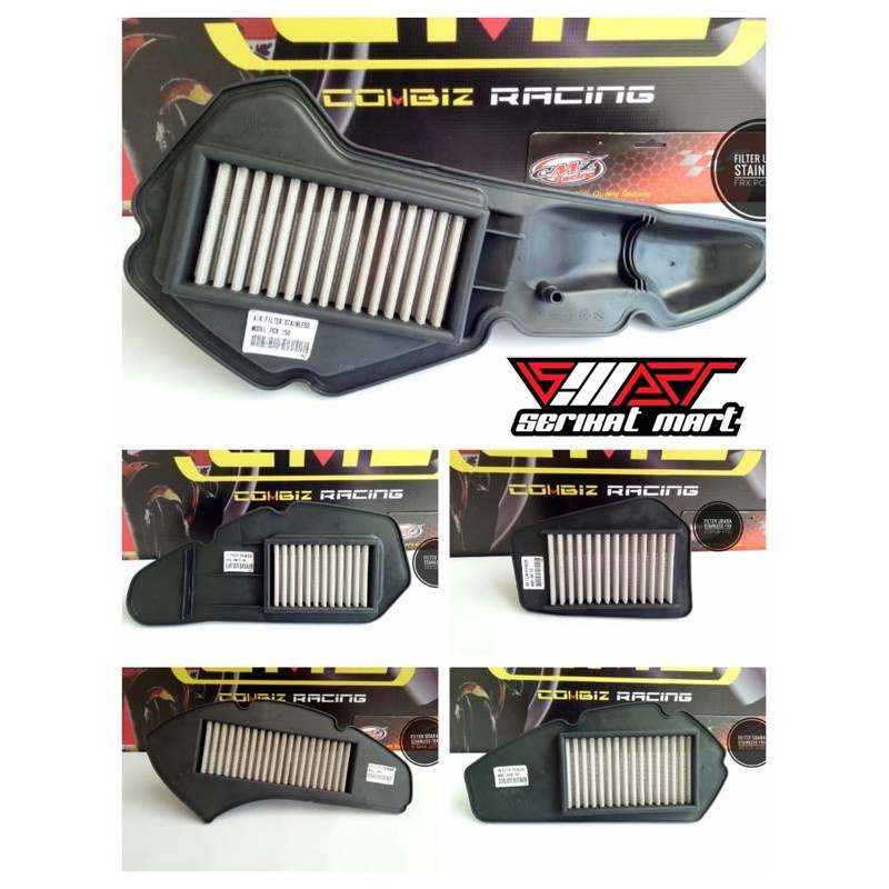 Jual Filter Udara Stainless Nmax Aerox Pcx Vario Filter