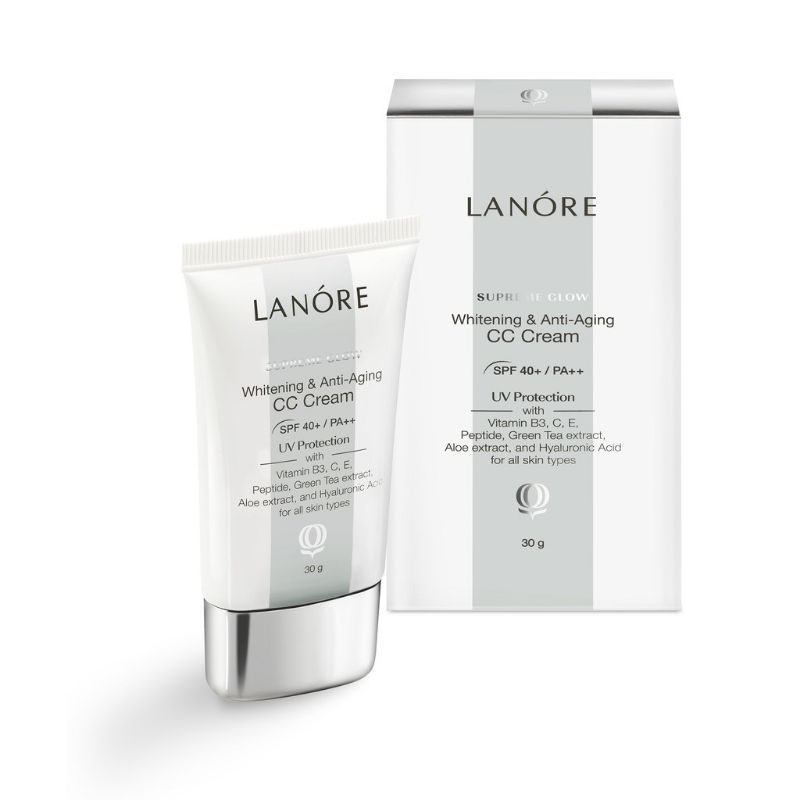 Jual Lanore Supreme Glow Whitening & Anti Aging CC Cream SPF 40 PA++ 30 ...
