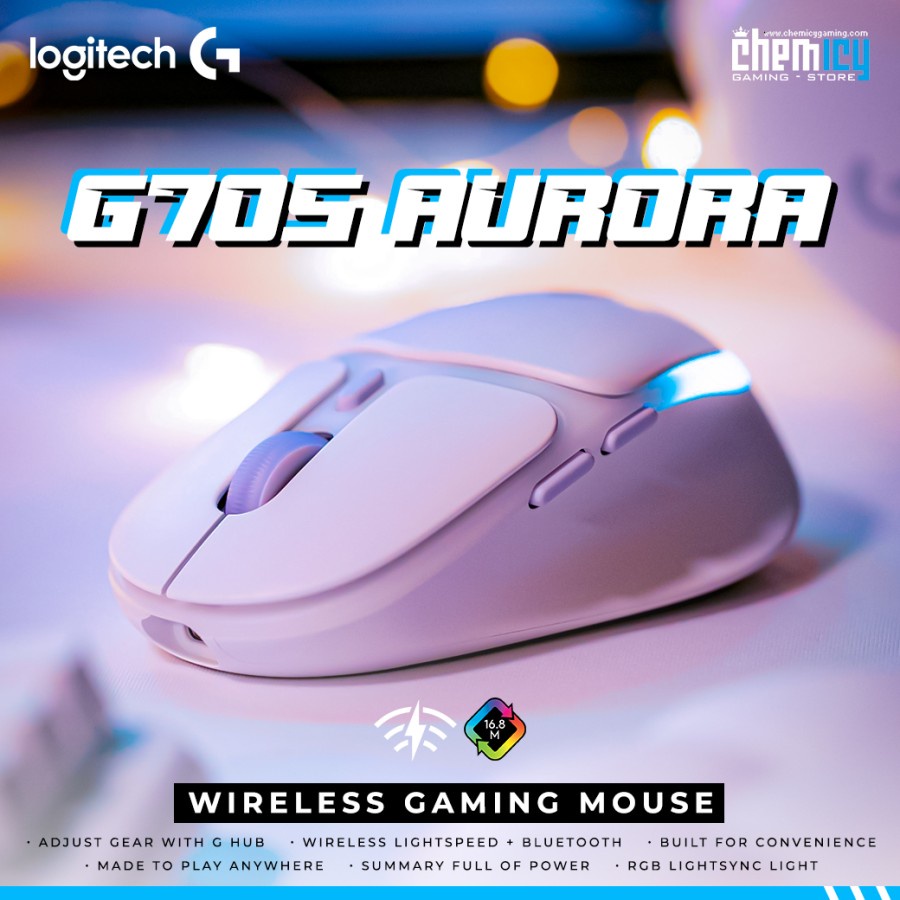 Jual Logitech G705 Aurora Wireless Gaming Mouse | Shopee Indonesia