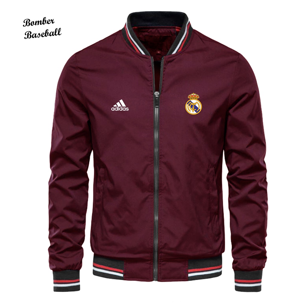Varsity Jacket Real Madrid Maroon Jacket Real Madrid Adidas 2025
