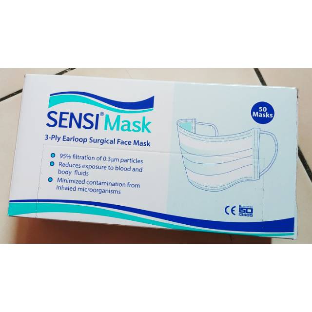 Jual Sensi Masker 3-Ply (Original ) Warna Hijau | Shopee Indonesia