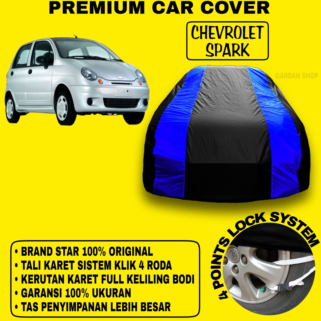 Jual Body Cover CHEVROLET SPARK Sarung Strip BIRU Penutup Pelindung Bodi  Mobil Chevrolet Spark PREMIUM
