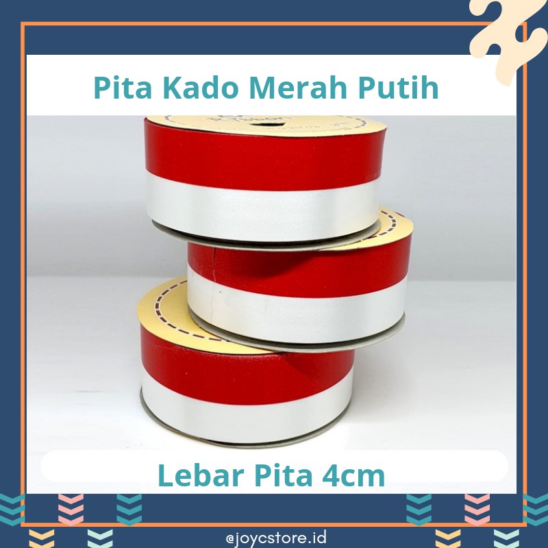 Jual Pita Merah Putih /Pita Kado Merah Putih /Pita Hias /Pita Jepang