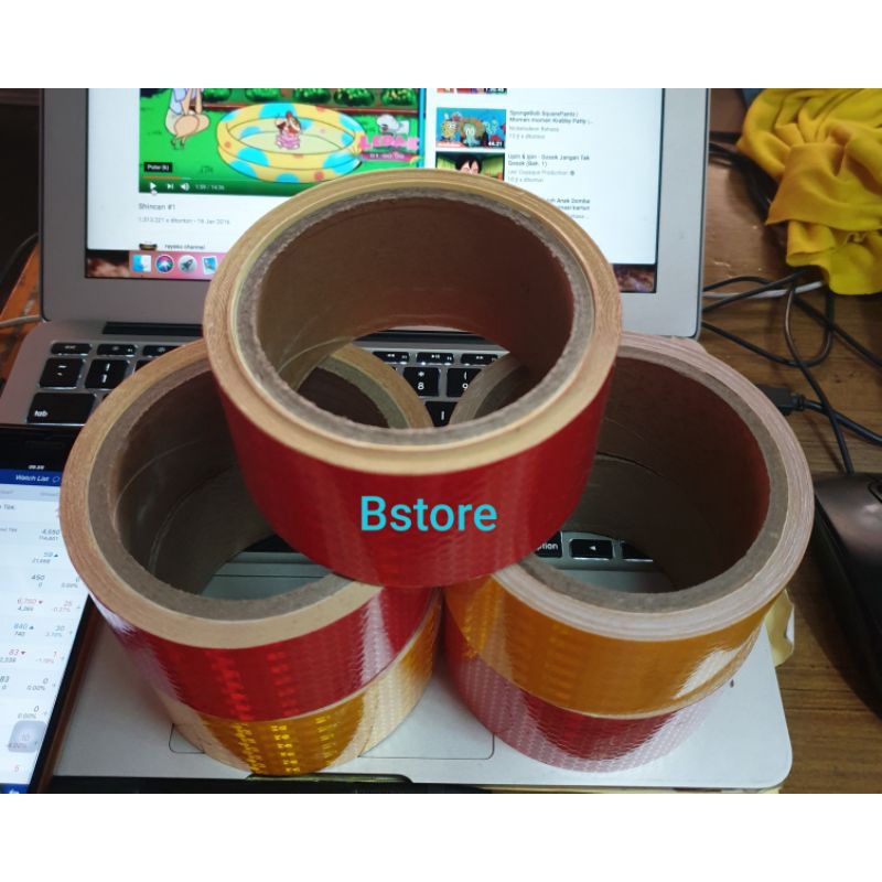 Jual 1 Buah Stiker Lakban Variasi Truk Box (Merah/Kuning) | Shopee ...