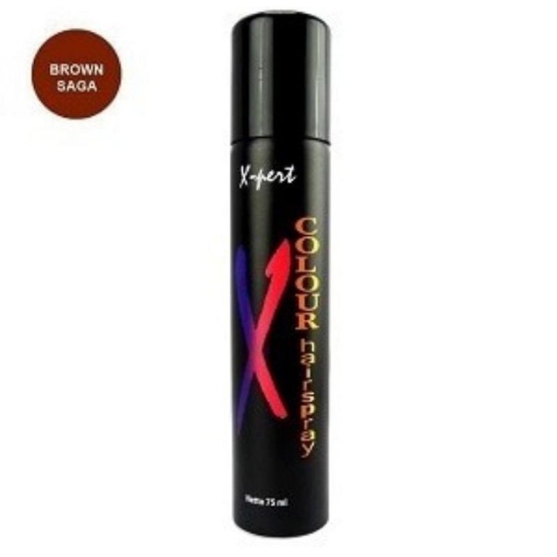 Jual HAIRSPRAY COLOR XPERT WARNA COKELAT (BROWN ) 75ML Shopee Indonesia