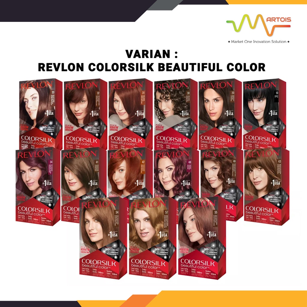 Jual Revlon Colorsilk Beautiful Color Hair Color / Cat Rambut | Shopee ...