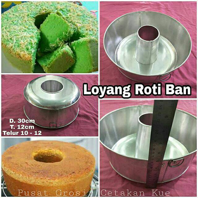 Jual Loyang Roti Ban / LOYANG TULBAN Telur 8 Tebal Alumunium terlaris ...