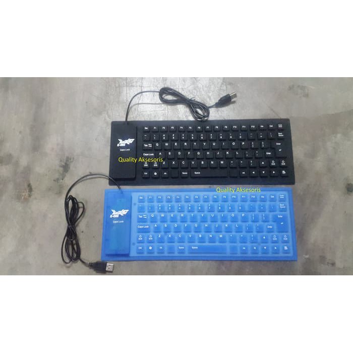 Jual Keyboard Flexible Usb K-One Anti Air - Biru | Shopee Indonesia