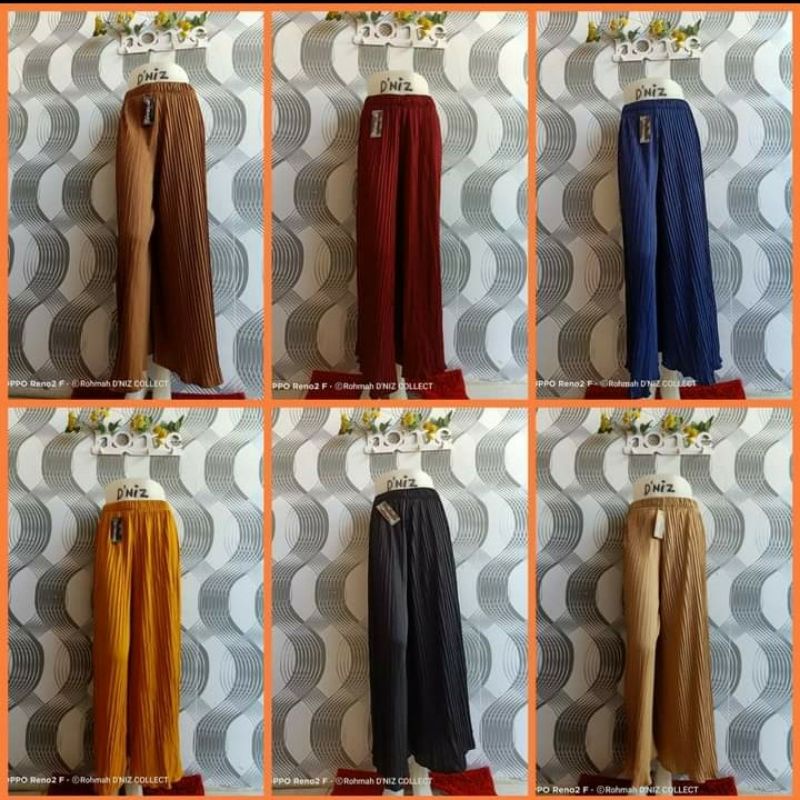 Jual HZ ~ Celana panjang wanita plisket / celana rempel / celana kulot ...