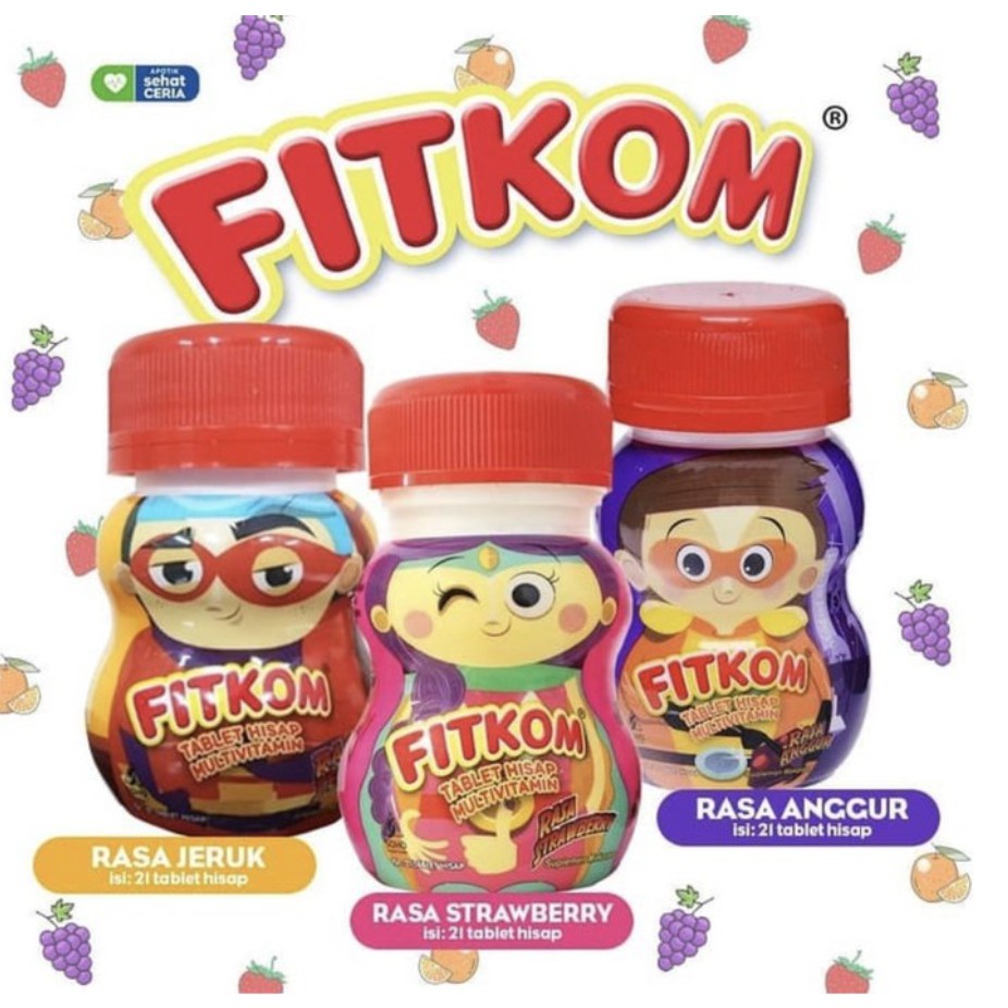 Jual FITKOM TABLET ISI 21 TABLET MULTIVITAMIN | Shopee Indonesia