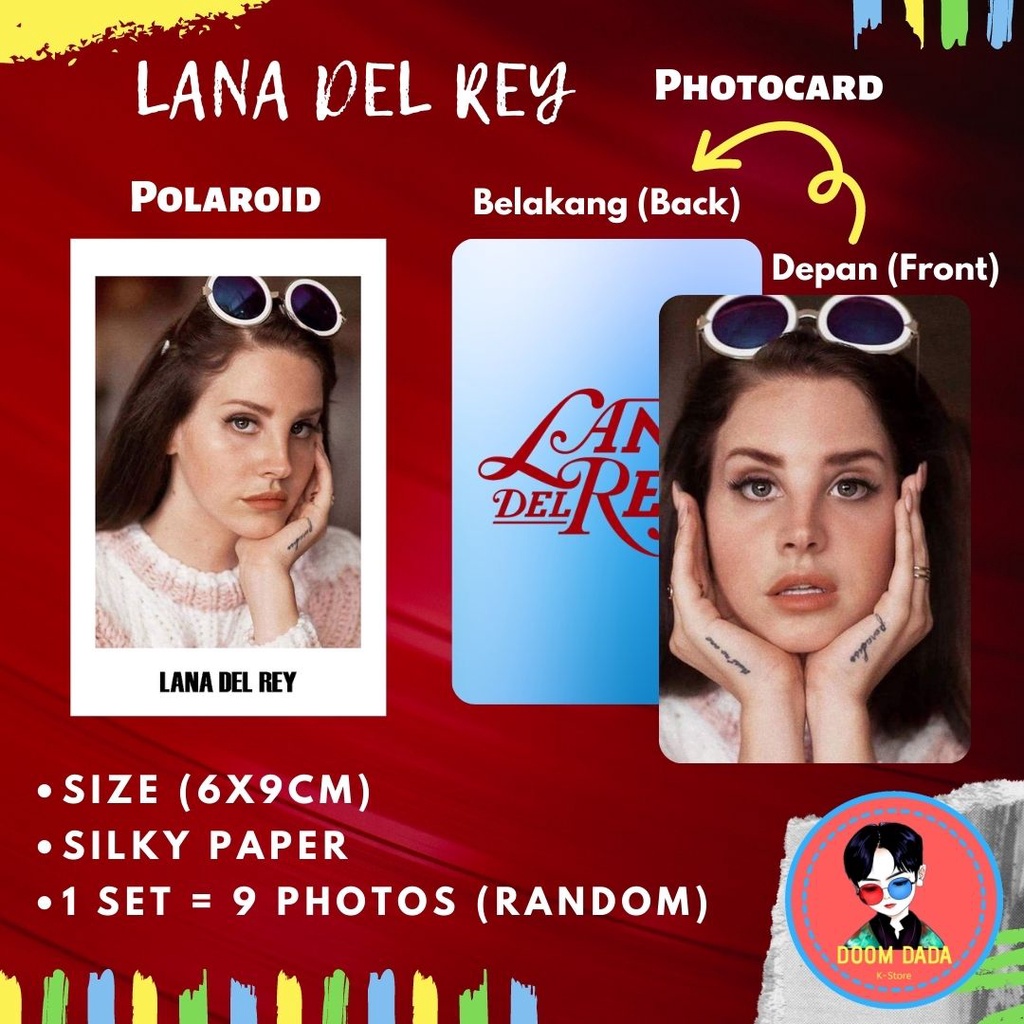 Jual (ISI 9PCS) Polaroid Lana Del Rey / Photocard Lana Del Rey Shopee