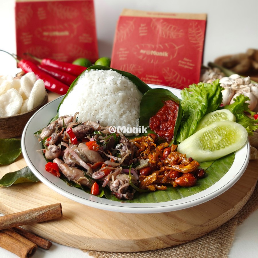 Jual Munik Resto's Nasi Rames Cumi Asin Sambal Matah | Shopee Indonesia
