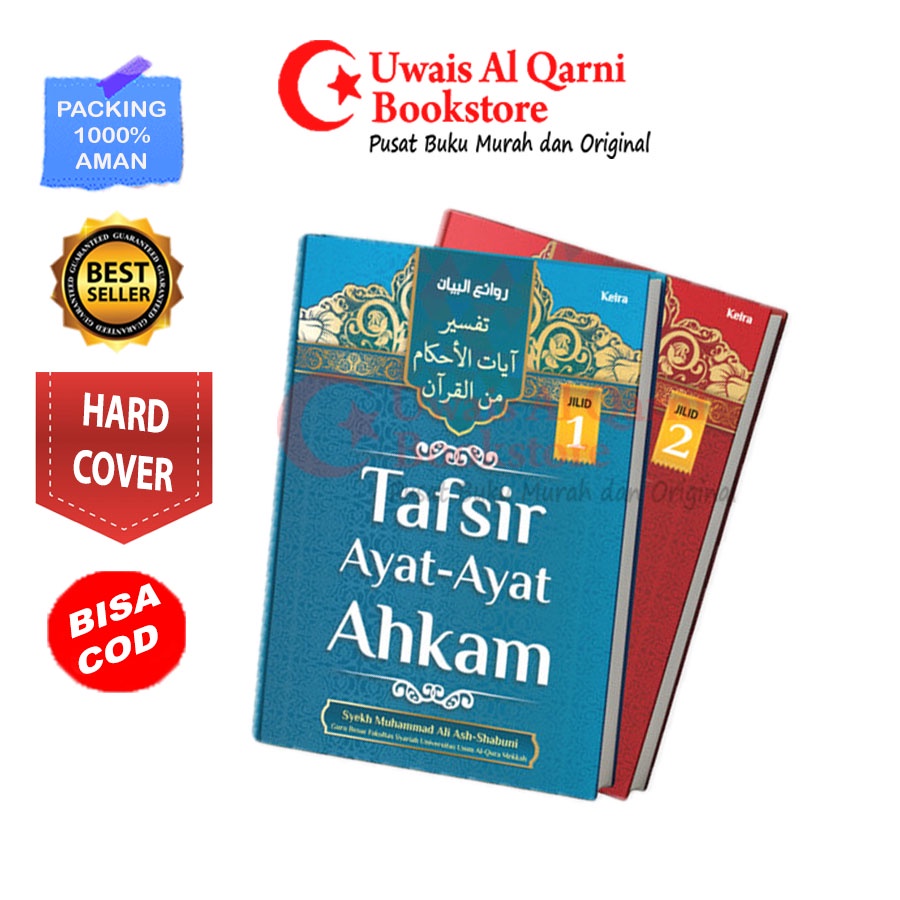 Jual Best Seller Original Tafsir Ayat Ayat Ahkam Jilid 1 And 2 Syekh Muhammad Ali Ash Keira 4059