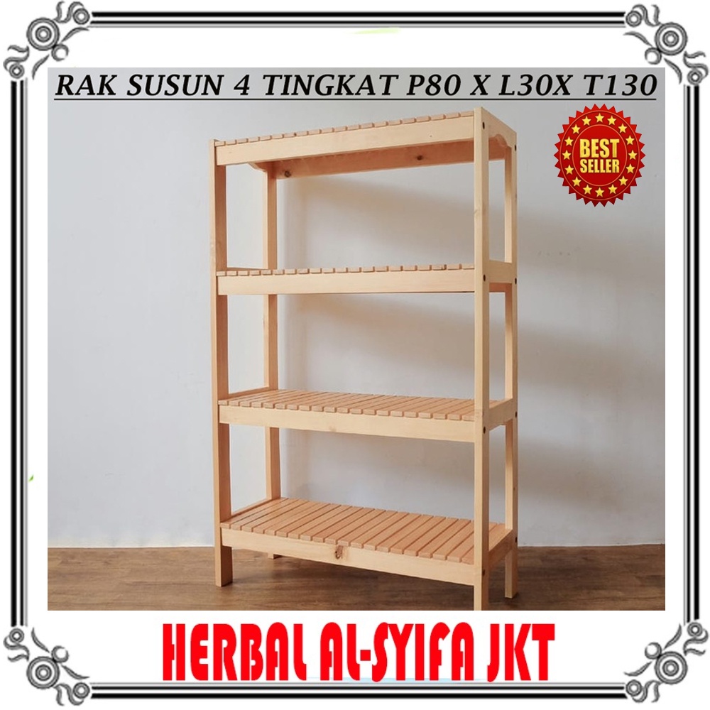 Jual Otto Wooden Shelf Susun Rak Kayu Rak Sepatu Rak Toilet X X Otto Wooden Shelf