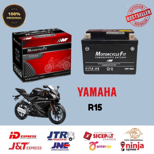 Jual Aki Motor Yamaha R15 Accu MF GTZ5S Accu Kering Aki MF FITZ5S