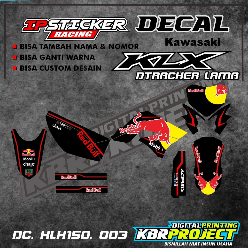 Jual KLX 150 & DTRACKER LAMA Decal Sticker - Decal stiker Full Body KLX ...