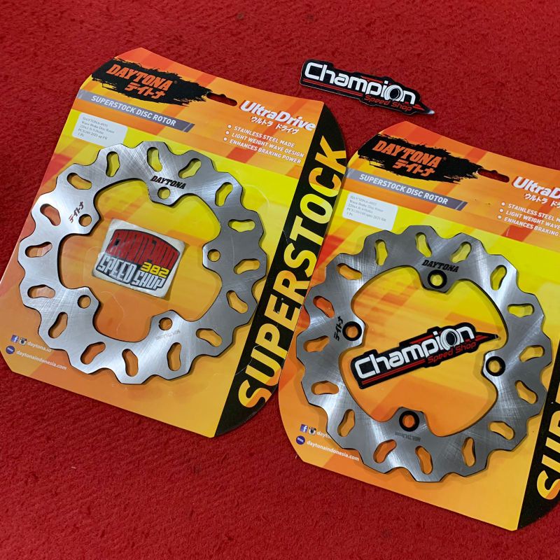 Jual Paket Disc Rotor Brake Piringan Cakram Depan Belakang DAYTONA ...