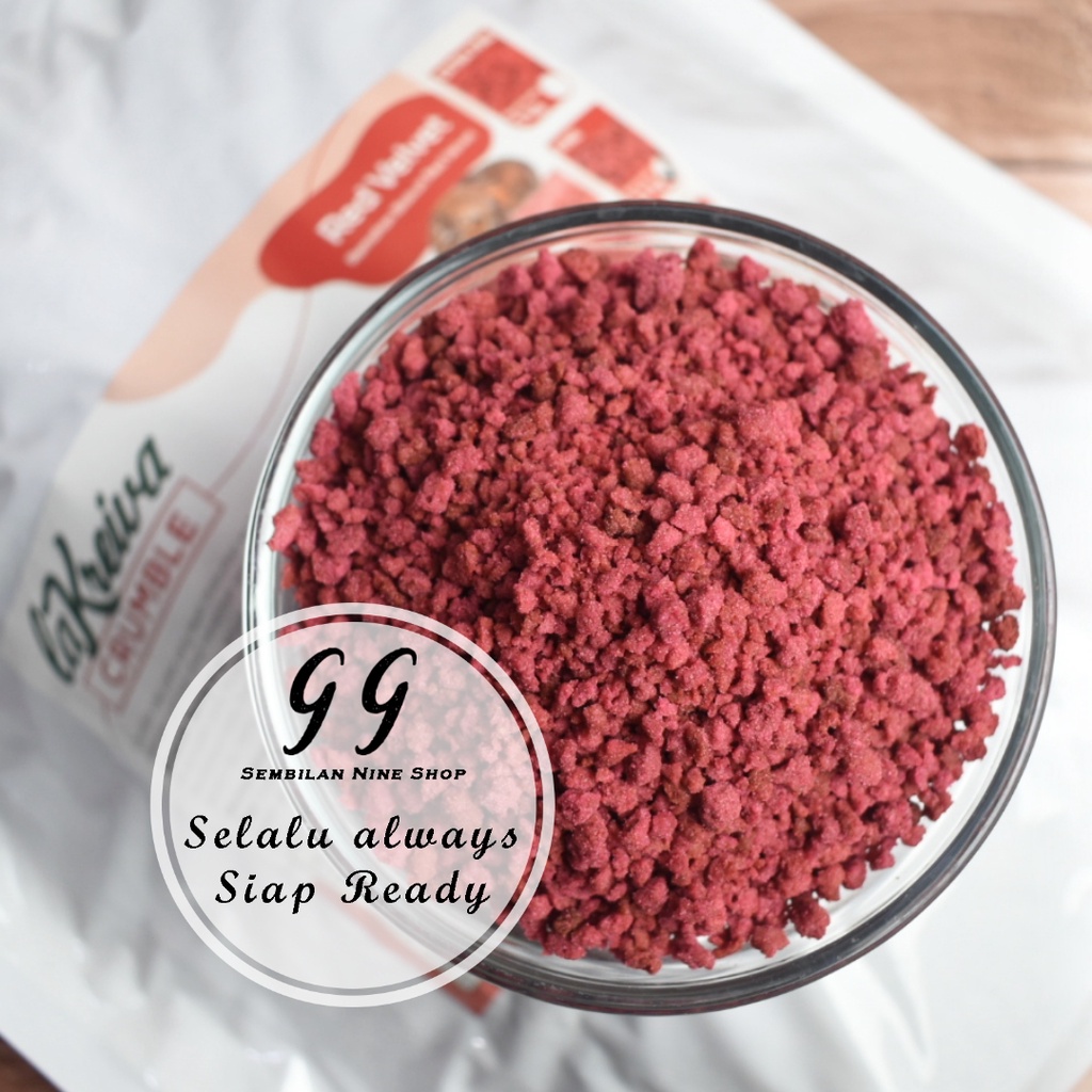Jual La Kreiva Crumble RED VELVET 250 GR Biskuit Remahan Crumb Cookie