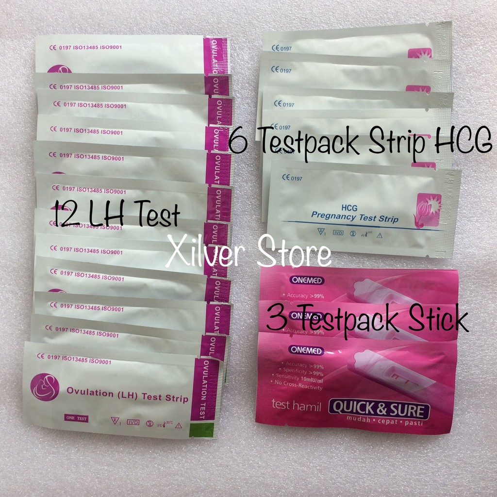 Jual 12 Ovulation LH Test Ungu Tes Masa Subur Ovutest + 9 Testpack