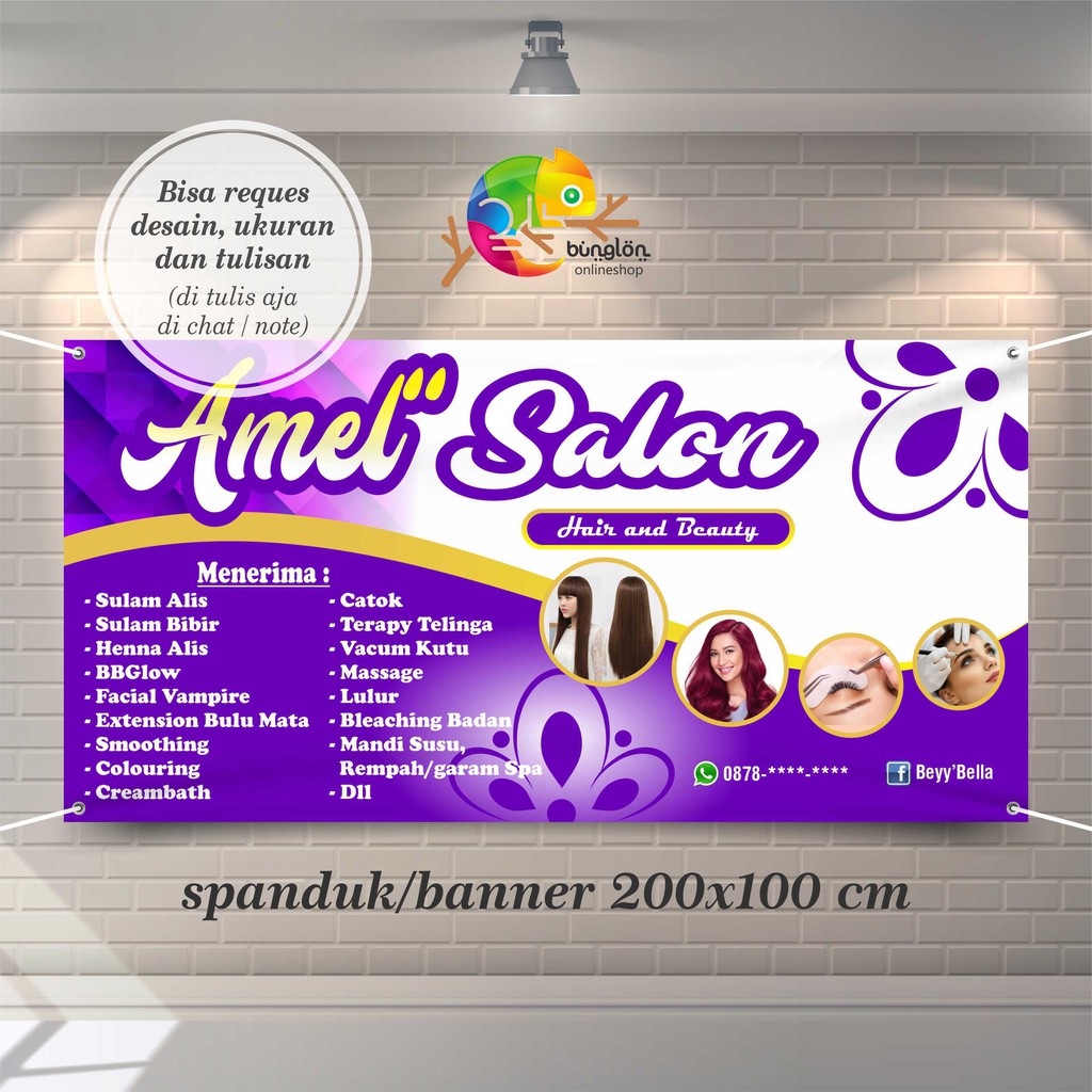 Jual Spanduk, Banner Salon Cantik | Shopee Indonesia