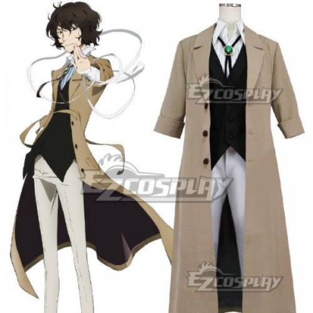 Jual [Fullset[ Bungou Stray Dogs Dazai Osamu default ver Cosplay