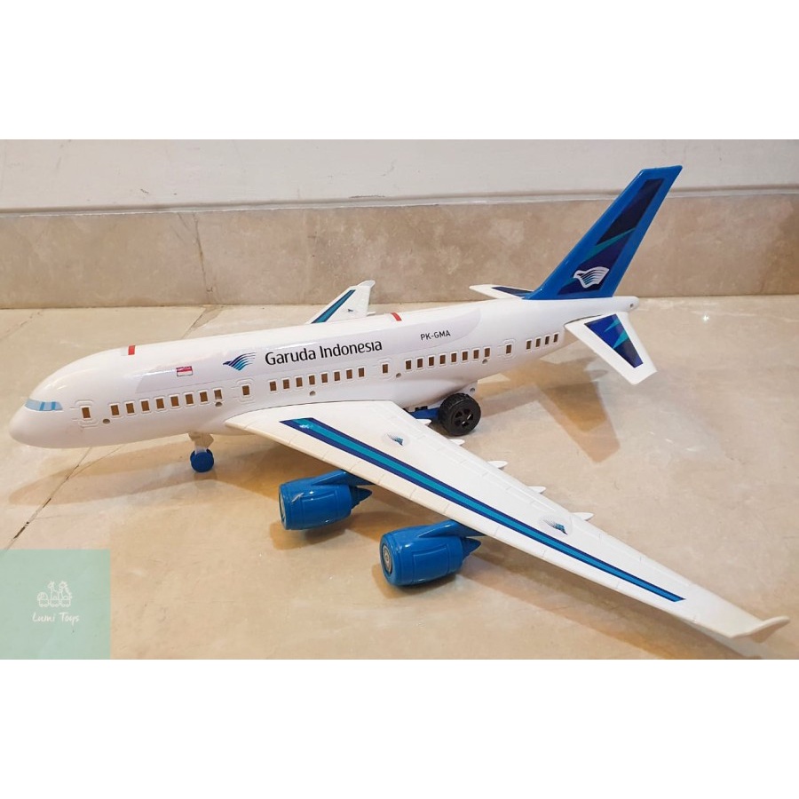Jual Mainan Anak Pesawat Garuda Indonesia Lion AIR UKURAN BESAR JUMBO ...