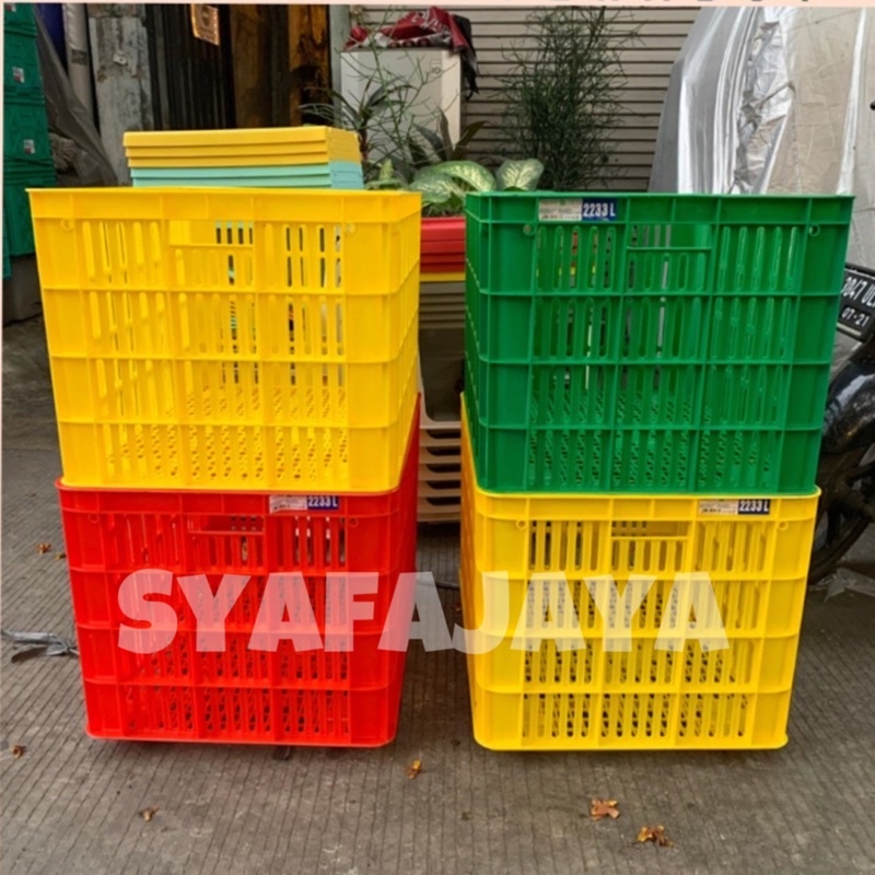 Jual GREEN LEAF - Container Keranjang Industri Roda 2233 L Besar ...