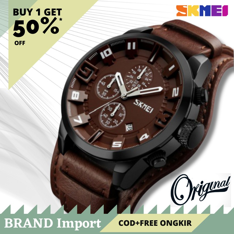 Jual Jam Tangan Analog SKMEI 9165 Original Water Resist Anti Air