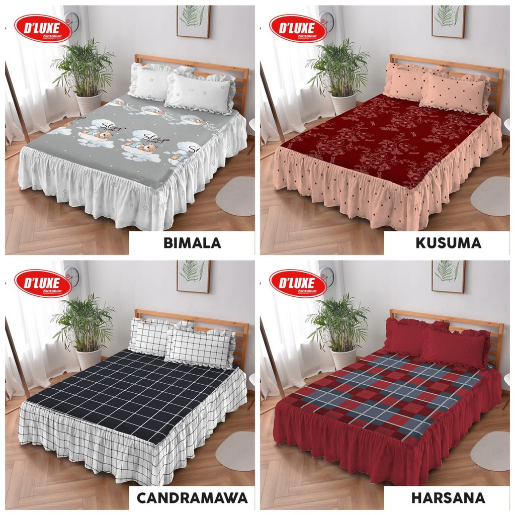 Jual Sprei Rumbai Deluxe Kintakun Edisi Juli Ukuran 180x200 King Seprei ...