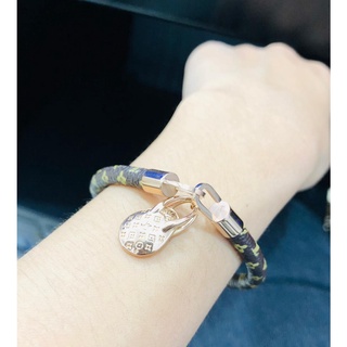 Gelang Tangan Wanita Lv Rosegold Black White Rantai Titanium Anti  Karat&Luntur