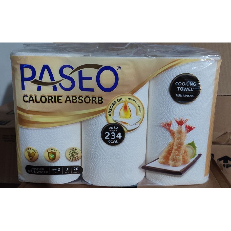 Jual Tissue Paseo Coocking Towel/Kitchen/Tisu dapur (3 ROLL 70S