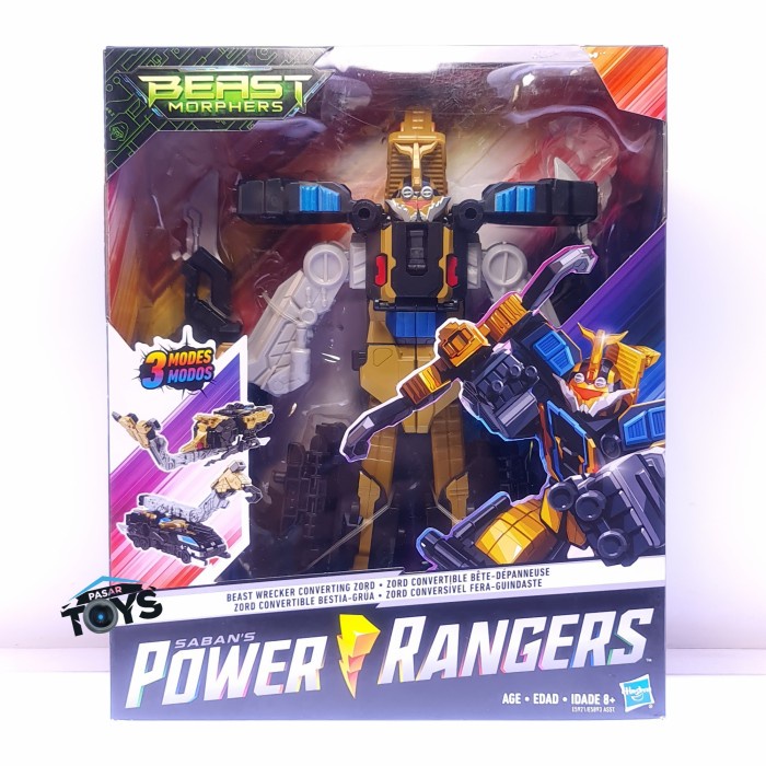 Power Rangers Beast Morphers Beast Wrecker Zord 10-Inch Action Figure Toy 2019 e