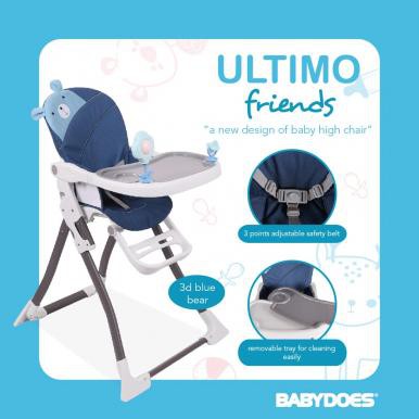 Jual High Chair Kursi Makan Bayi BabyDoes CH 042JB Ultimo Shopee