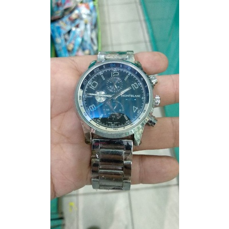 jam tangan montblanc chronograph automatic jam sport jam fashion jam pria