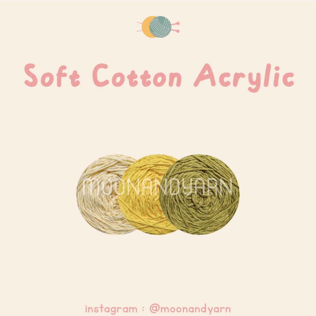 Jual Soft Cotton Acrylic Big Ply Scab Benang Rajut Shopee Indonesia