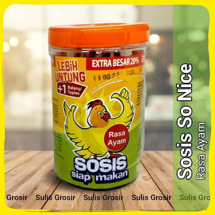 Jual SOSIS SO NICE TOPLES SIAP MAKAN RASA AYAM RASA SAPI RASA OTAK OTAK ...