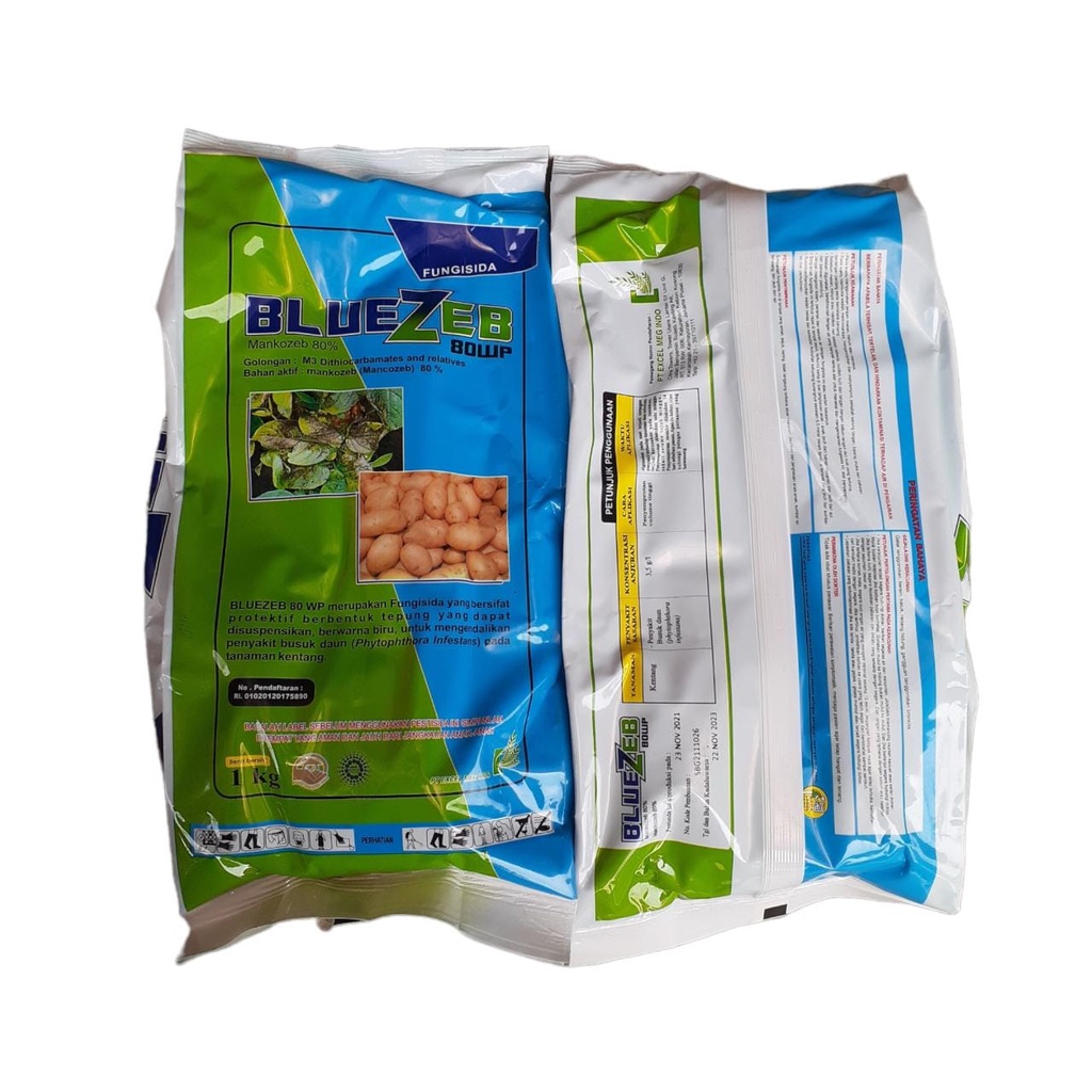 Jual Bluezeb 80 WP 1 Kg Fungisida Mankozeb 80% Mengendalikan Penyakit ...