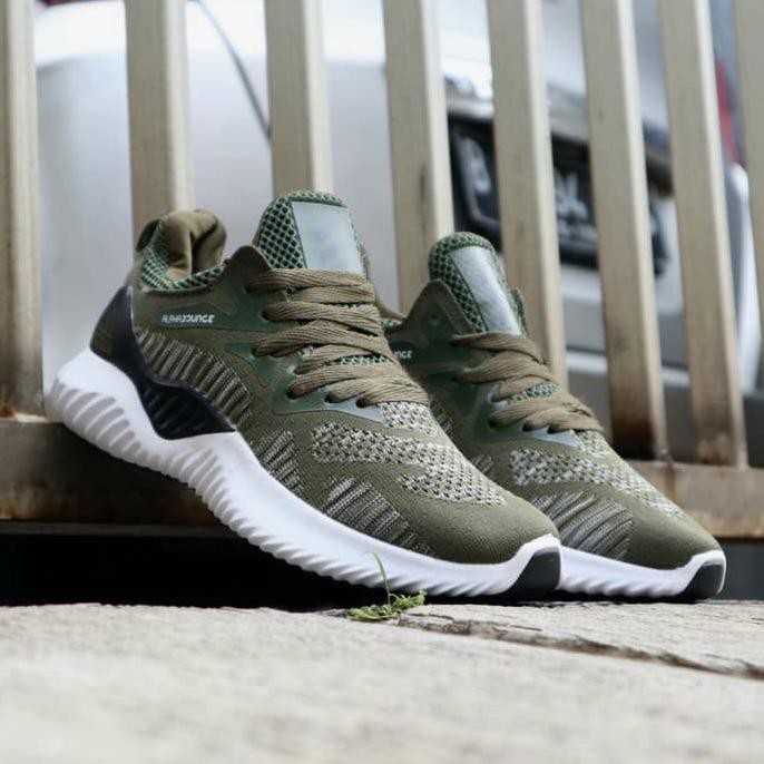 Jual PR00M0 Sepatu Adidas Alphabounce Beyond Import Sepatu Adidas Green Army Murah Shopee Indonesia