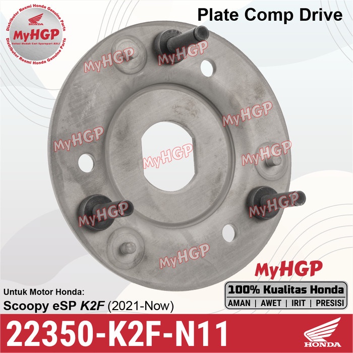 Jual 22350-K2F-N11 - Plate Comp Drive PCD - Scoopy 2021 22350K2FN11 ...
